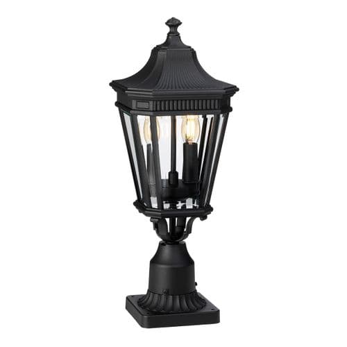 Cotswold Lane 2 Light Medium Pedestal FE-COTSLN3-M-BK