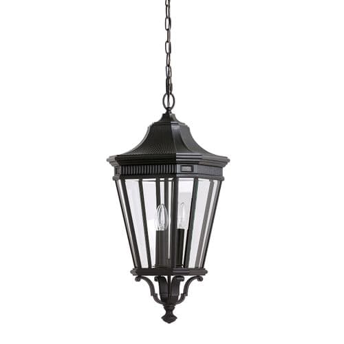 Cotswold Lane 3 Light Large Chain Lantern FE-COTSLN8-L-BK