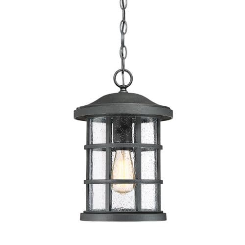 Crusade 1 Light Chain Lantern QZ-CRUSADE8-BLK