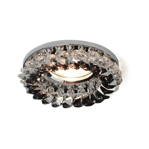 Crystal Cluster Downlight Round Rim Only Clear/Smoked, EJZ30800 Required,