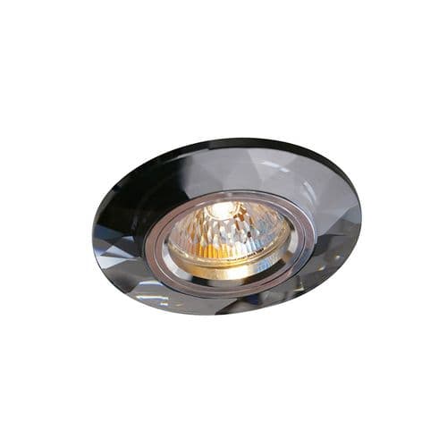 Crystal Downlight Chamfered Round Rim Only Black, EJZ30800 Required,