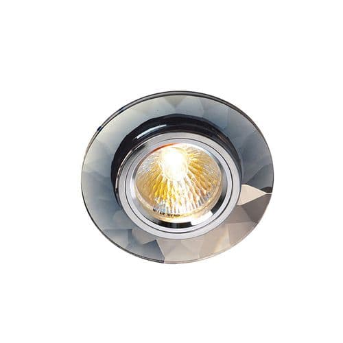 Crystal Downlight Chamfered Round Rim Only Clear, EJZ30800 Required,