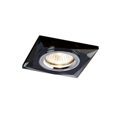 Crystal Downlight Chamfered Square Rim Only Black, EJZ30800 Required,