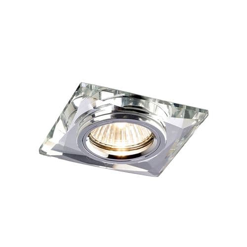 Crystal Downlight Chamfered Square Rim Only Clear, EJZ30800 Required,