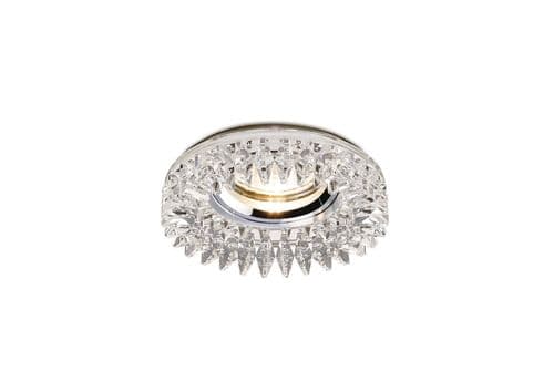 Crystal Downlight Round With Square Crystals Perimeter Rim Only Clear, EJZ30800 Required,