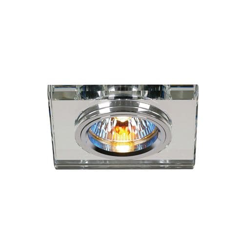 Crystal Downlight Shallow Square Rim Only Clear, EJZ30800 Required,