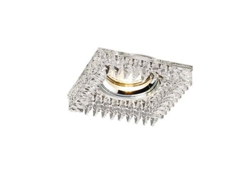 Crystal Downlight Square With Square Crystals Perimeter Rim Only Clear, EJZ30800 Required,