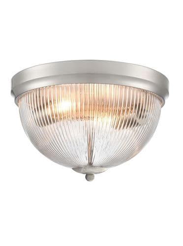 Cupola Satin Nickel 300mm Flush Ceiling Fitting GSBCF5841