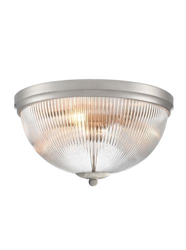 Cupola Satin Nickel 380mm Flush Ceiling Fitting GSBCF5842