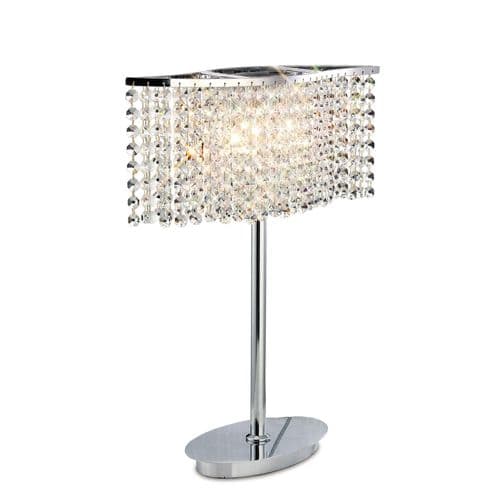 Curtis Table Lamp 2 Light G9 Polished Chrome/Crystal