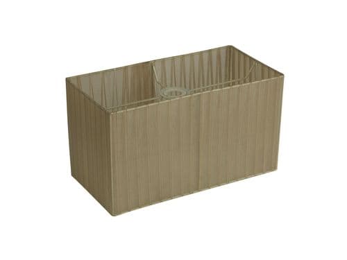 Darby Rectangle Organza Shade, 380x190x230mm, Soft Bronze, For Table Lamp