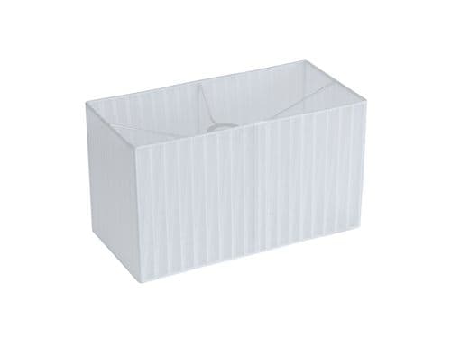 Darby Rectangle Organza Shade, 380x190x230mm, White, For Table Lamp