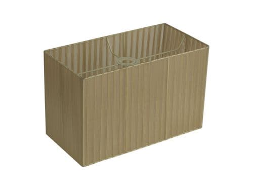 Darby Rectangle Organza Shade, 400x210x260mm, Soft Bronze, For Floor Lamp