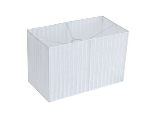 Darby Rectangle Organza Shade, 400x210x260mm, White, For Floor Lamp