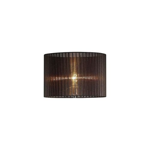 Darby Round Organza Shade Black 380mm x 260mm, Suitable For Floor Lamp