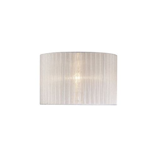 Darby Round Organza Shade White 360mm x 230mm, Suitable For Table Lamp