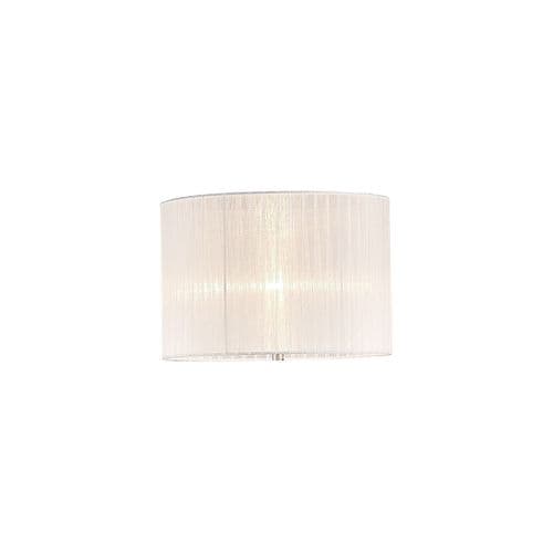Darby Round Organza Shade White 380mm x 260mm, Suitable For Floor Lamp