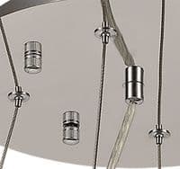 Additions 600mm, 3m Universal Suspension Plate c/w Power Cable For Lowering Flush Fittings,