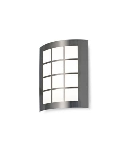 Allegra Flush Wall Lamp 216mm x 178mm With Square Grid Cover, 14W LED IP44, Ext/Interior, 4000K