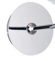 Aberbran 1 Light Switched Wall Lamp Without Shade, E14 Polished Chrome