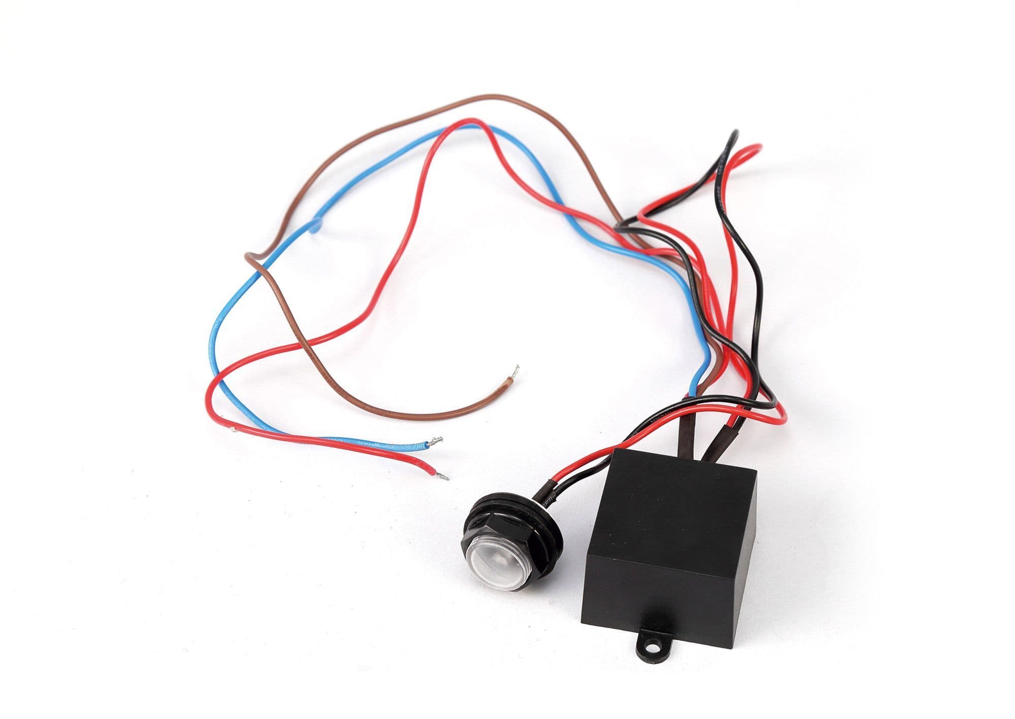 Espial Remote Fixing 20mm Miniature Photocell IP65 20-70 Lux 5A Black