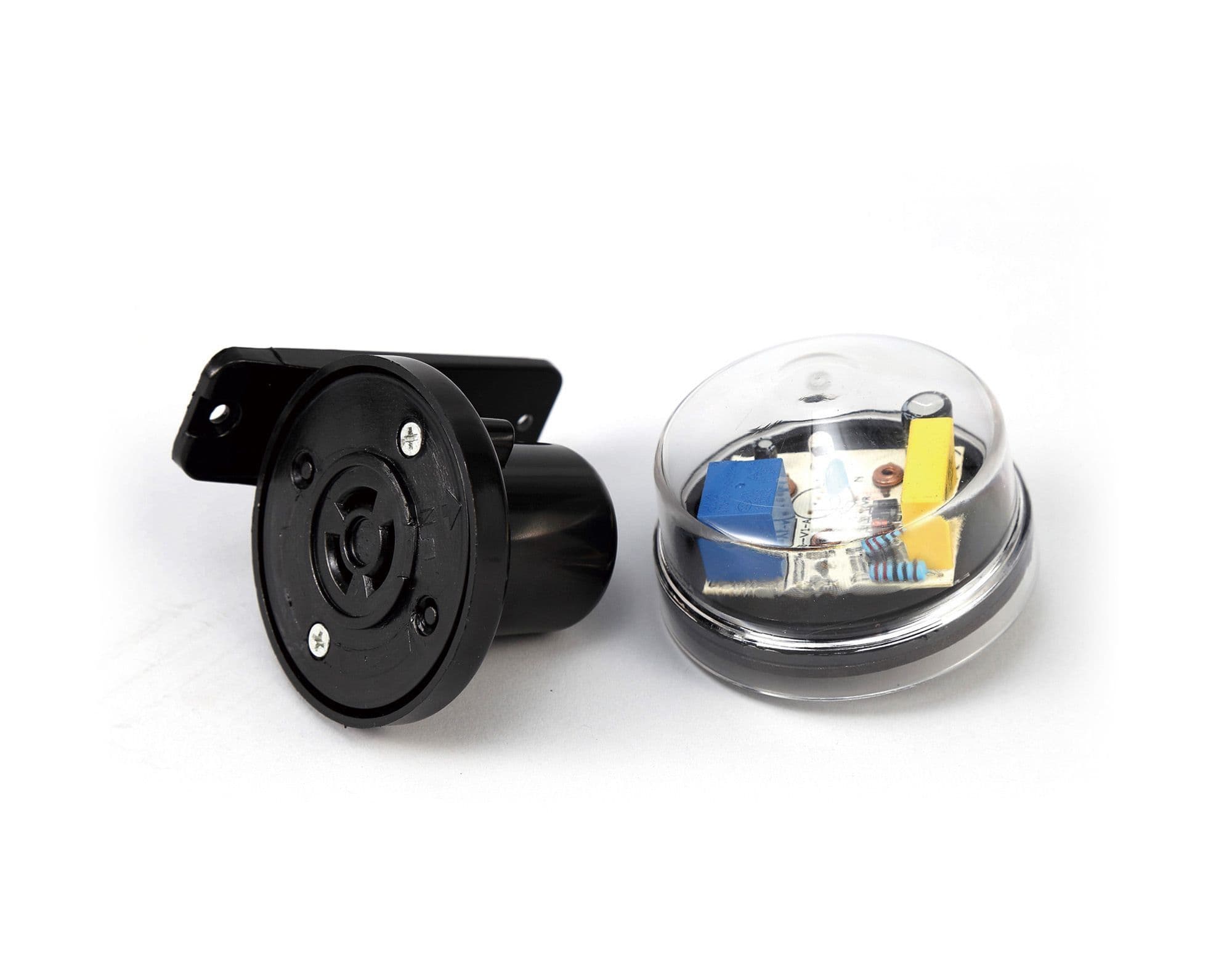 Espial Wall Mounted Photocell Kit IP65 5-45Lux 10A Clear Cover/Black