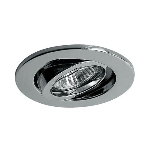 Hudson GU10 Adjustable Downlight Polished Chrome, Cut Out: 84mm