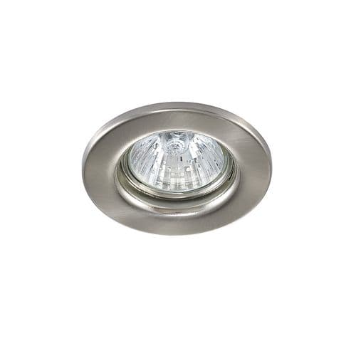 Hudson GU10 Fixed Downlight Satin Nickel, Cut Out: 60mm