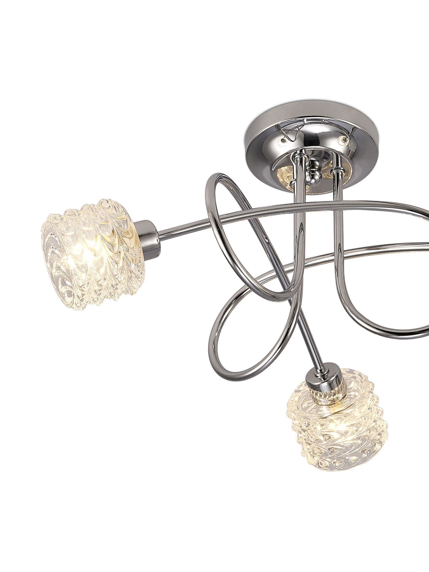 Picture of Jada Ceiling 3 Light G9 Polished Chrome/ Clear Textured Glass