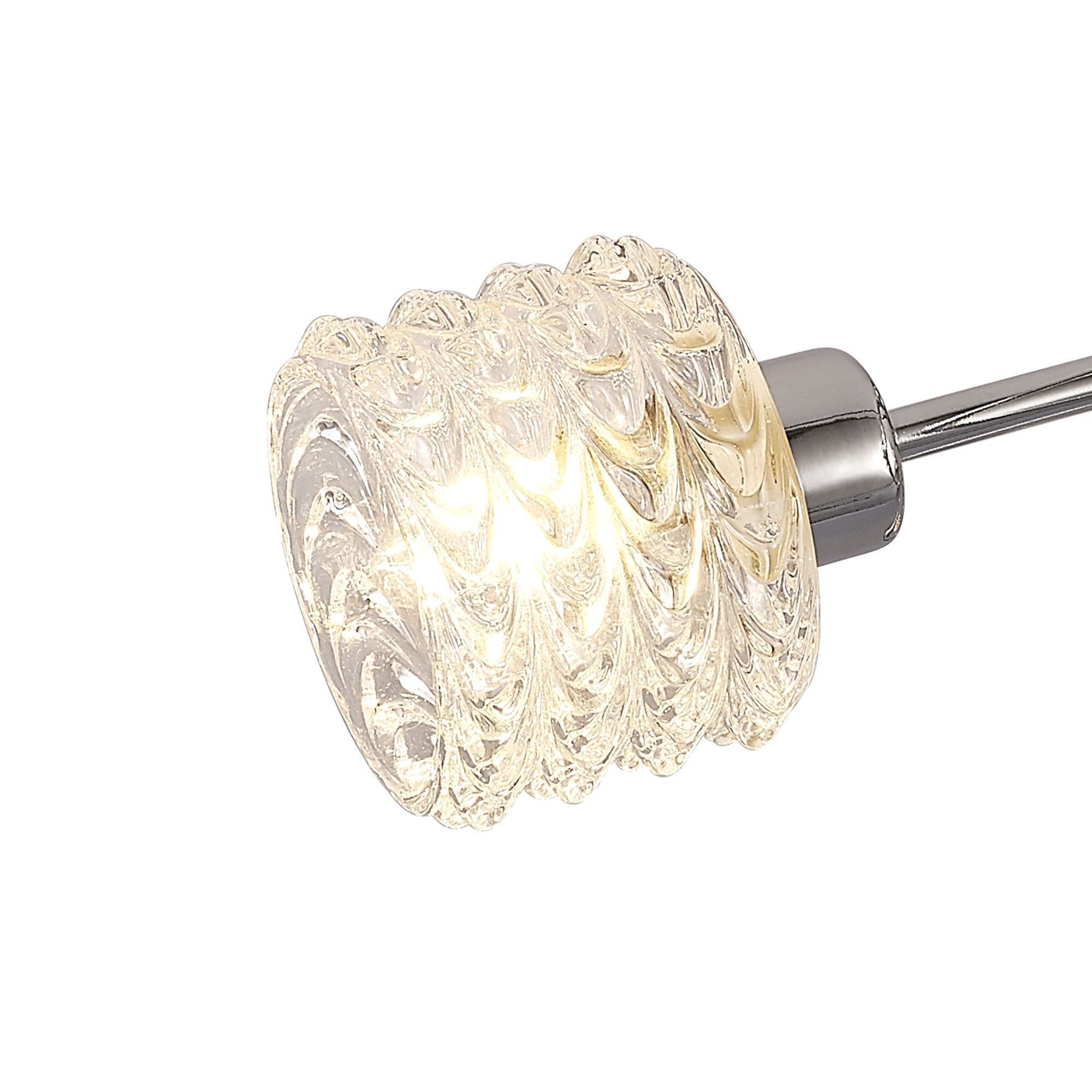 Jada Ceiling 3 Light G9 Polished Chrome/ Clear Textured Glass