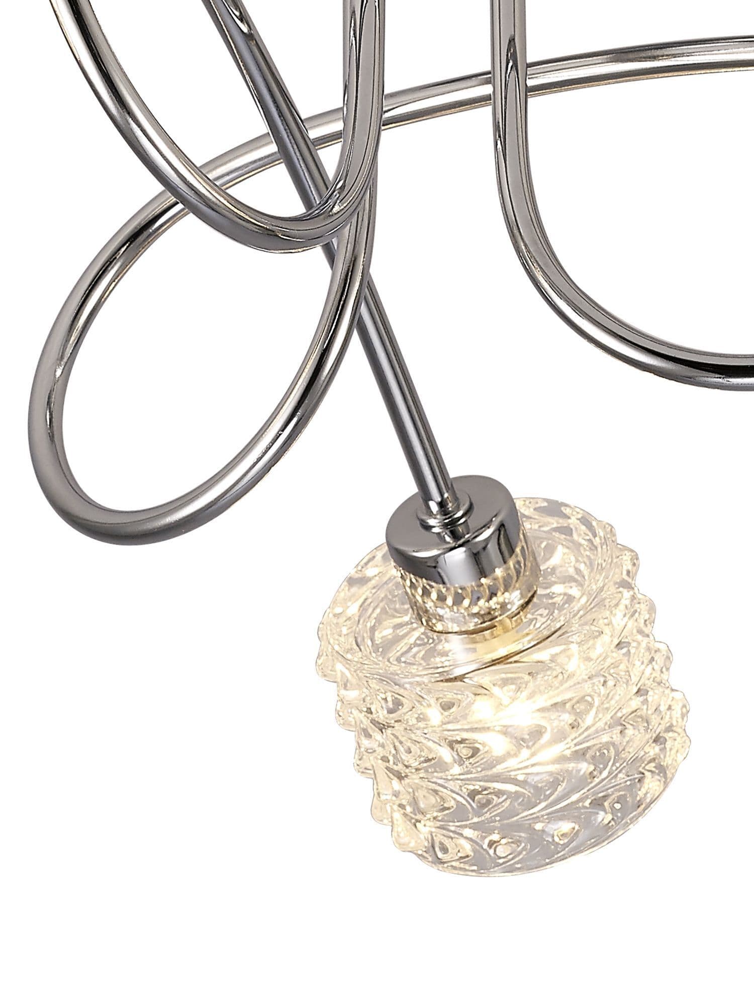 Picture of Jada Ceiling 3 Light G9 Polished Chrome/ Clear Textured Glass