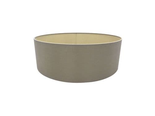 Serena Round Cylinder, 450 x 150mm Dual Faux Silk Fabric Shade