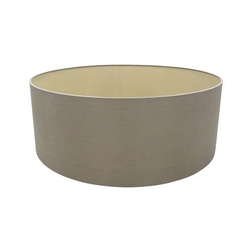Sigma Round Cylinder, 600 x 220mm Dual Faux Silk Fabric Shade