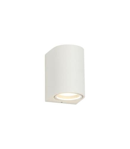 Tomar Outdoor Curved Wall Lamp, 1 x GU10, IP54, Sand White