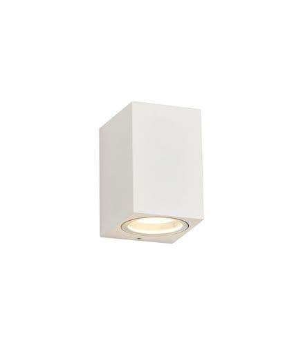 Tomar Outdoor Rectangle Wall Lamp, 1 x GU10, IP54,Sand White