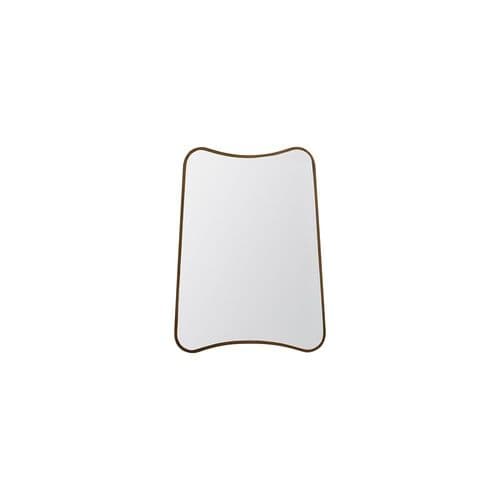 Distressed gold tapered rectangle mirror FOE109677