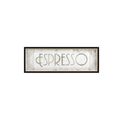 Distressed printed espresso rectangle mirror FOE113378