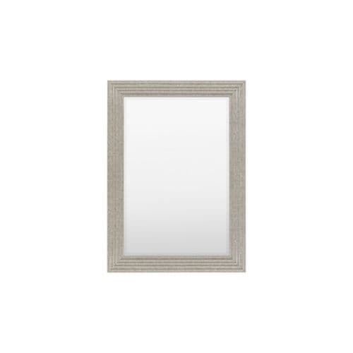 Distressed silver finish bevelled edge rectangle mirror FOE119165