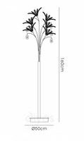 DoHollisn Floor Lamp 6 Light G4 Polished Chrome/Crystal