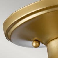 Dublin 1 Light Semi - Painted Natural Brass QZ-DUBLIN-SF-PNBR