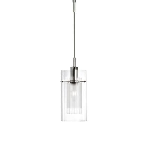 Duo I Pendant - Chrome & Double Glass