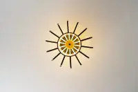 Echo Matt Black, Painted Gold Ceiling lamp CSBCM1401