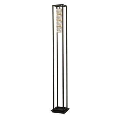 Elevator 1Lt Floor Lamp - With Matt Black Frame.