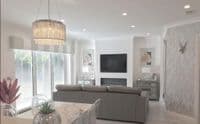 Elise II 8Lt Pendant - Chrome Metal & Clear Crystal