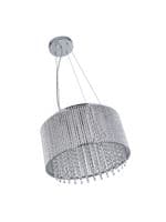 Elise II 8Lt Pendant - Chrome Metal & Clear Crystal