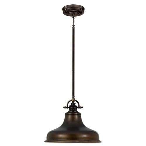 Emery 1 Light Medium Pendant - Palladian Bronze QZ-EMERY-P-M-PN