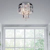 Empire 4Lt Flush - Chrome Metal & Clear Crystal