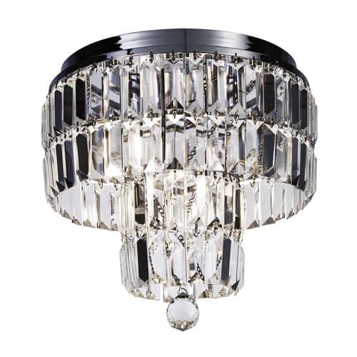 Empire 4Lt Flush Chrome Metal & Clear Crystal TFB61321-4CC