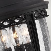 English Bridle 3 Light Medium Chain Lantern - Black FE-EB8-M-BLK