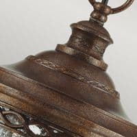 English Bridle 3 Light Medium Chain Lantern - British Bronze FE-EB8-M-BRB